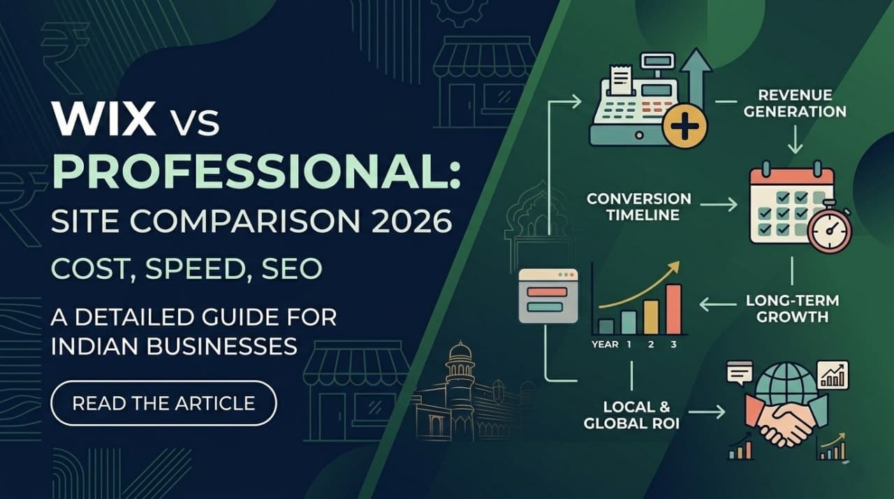 Wix vs Professional Website: Cost, Speed, SEO Compared