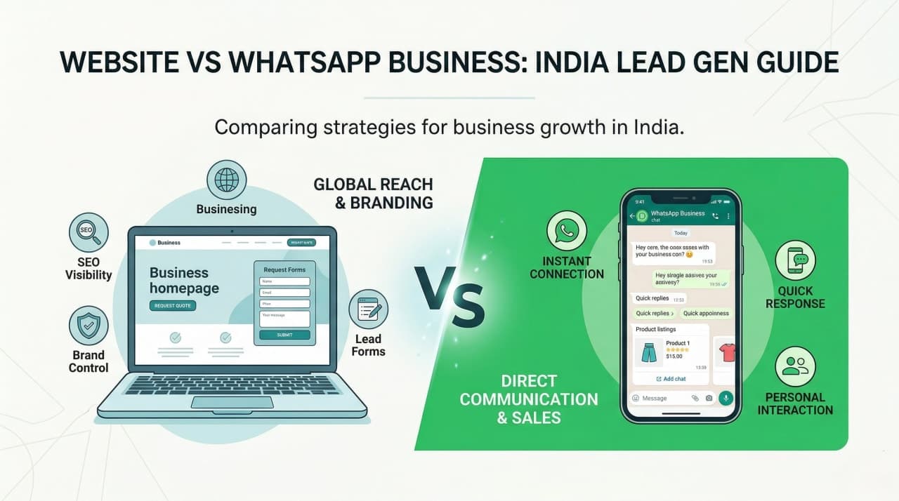 Website vs WhatsApp Business: Which Generates More Leads in India