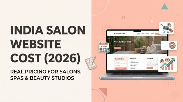 Salon Website Cost in India (2026): Real Pricing for Salons, Spas, and Beauty Studios