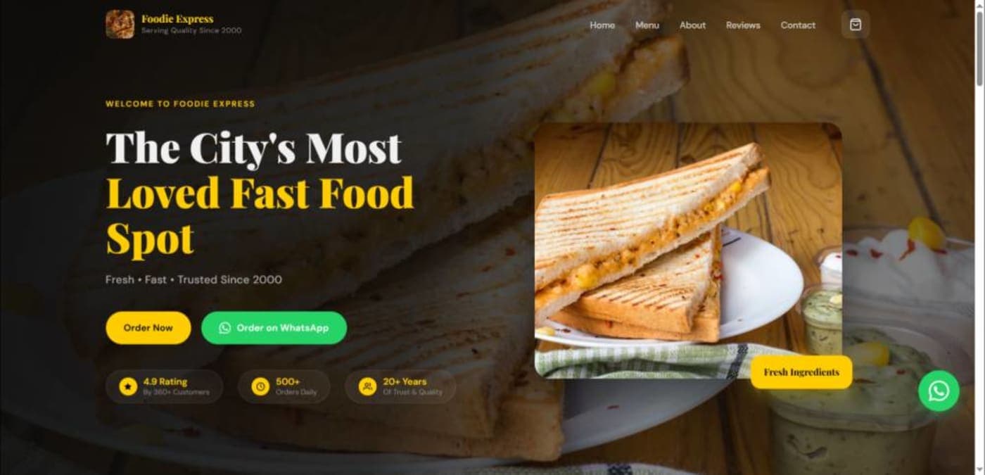 Foodie Ordering Demo